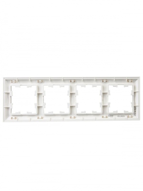 Рамка 4-м BRITE РУ-4-Бр бел./бел. IEK BR-M42-12-K01 BR-M42-12-K01
