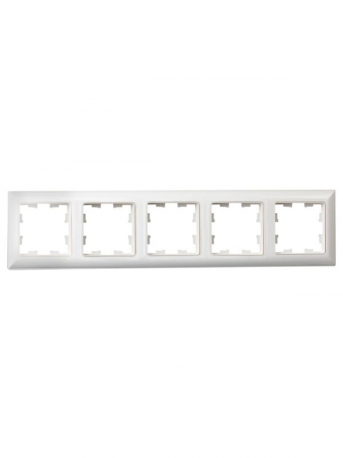 Рамка 5-м BRITE РУ-5-Бр бел./бел. IEK BR-M52-12-K01 BR-M52-12-K01