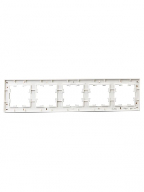 Рамка 5-м BRITE РУ-5-Бр бел. рифленый IEK BR-M52-51-K01 BR-M52-51-K01