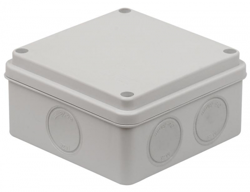 Коробка распределительная ОП 100х100х50мм двухкомпонентн. 7 вводов IP66 сер. Ruvinil 67250 67250