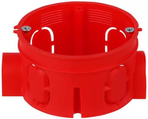 Коробка установочная СП 65х40 с саморезами IP30 Рувинил 10180С 10180С