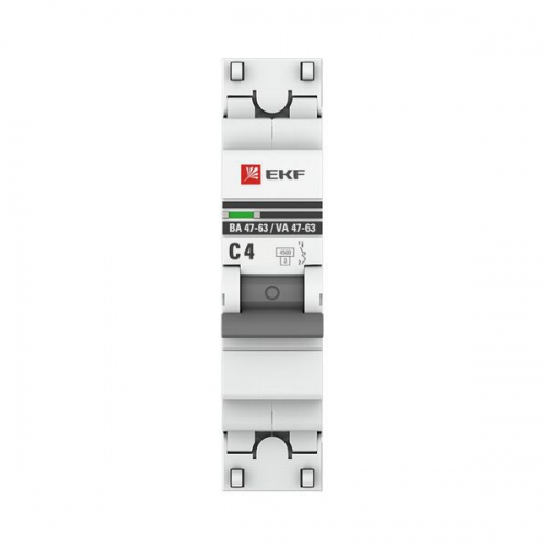 Выключатель авт. мод. 1п C 4А ВА 47-63 4.5кА PROxima EKF mcb4763-1-04C-pro mcb4763-1-04C-pro