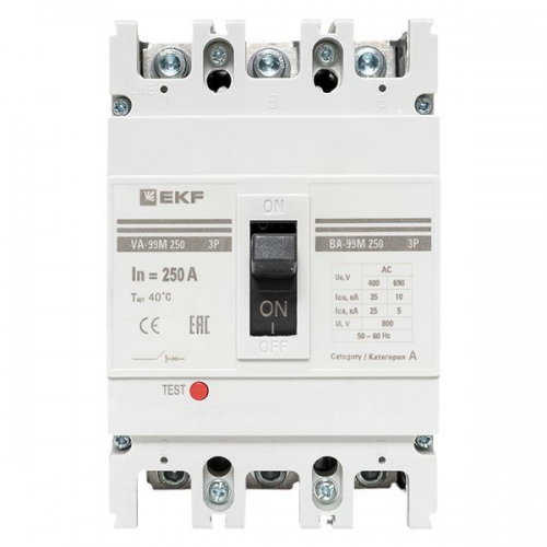 Выключатель автоматический 3п 250/250А 35кА ВА-99М PROxima EKF mccb99-250-250m mccb99-250-250m