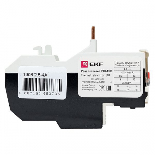 Реле тепл. РТЭ 1308 2.5-4А EKF rel-1308-2.5-4 rel-1308-2.5-4