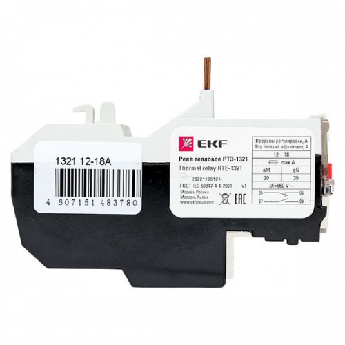 Реле тепл. РТЭ 1321 12-18А EKF rel-1321-12-18 rel-1321-12-18