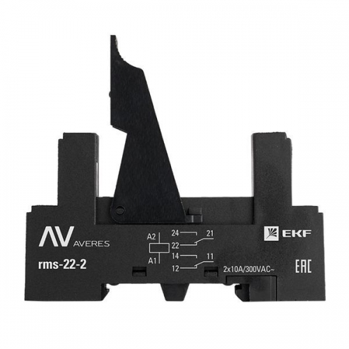 Разъем для реле РM slim 22/2 AVERES EKF rms-22-2 rms-22-2