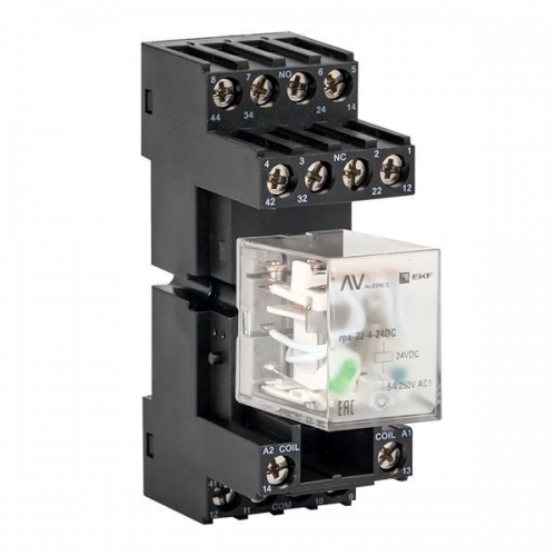 Разъем для реле РМ4 22/4 AVERES EKF rm4-22-4 rm4-22-4