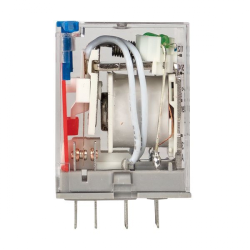 Реле промежуточное RPAt 22/4 5А 24В DC с кнопкой и мех. индикацией AVERES EKF rpat-22-4-24DC rpat-22-4-24DC