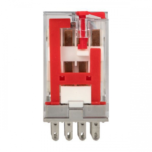 Реле промежуточное RPAt 22/4 5А 230В AC с кнопкой и мех. индикацией AVERES EKF rpat-22-4-230AC rpat-22-4-230AC