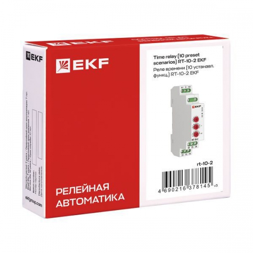 Реле времени RT-10-2 (10 устанавл. функц.) PROxima EKF rt-10-2 rt-10-2