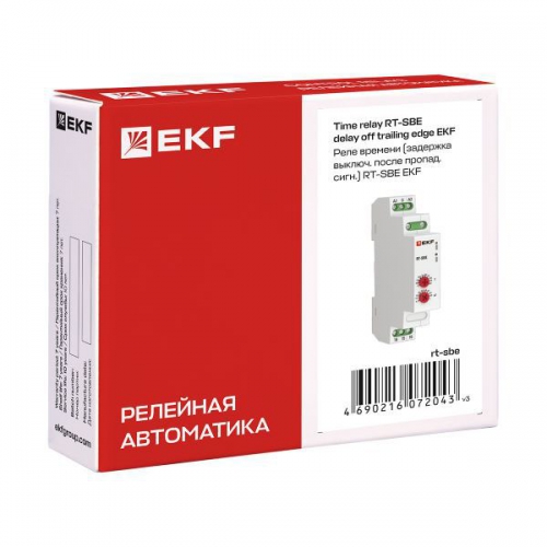 Реле времени RT-SBE задержка включ. после пропад. сигнал. EKF rt-sbe rt-sbe