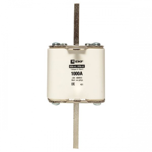 Вставка плавкая ППН-41 1250/1000А габарит 4 PROxima EKF fus-41/1250/1000 fus-41/1250/1000