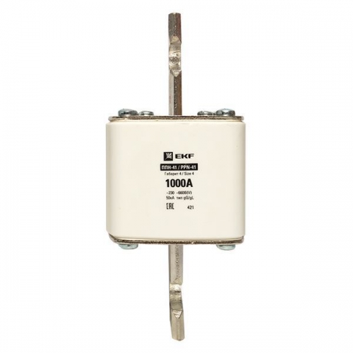 Вставка плавкая ППН-41 1250/1000А габарит 4 PROxima EKF fus-41/1250/1000 fus-41/1250/1000