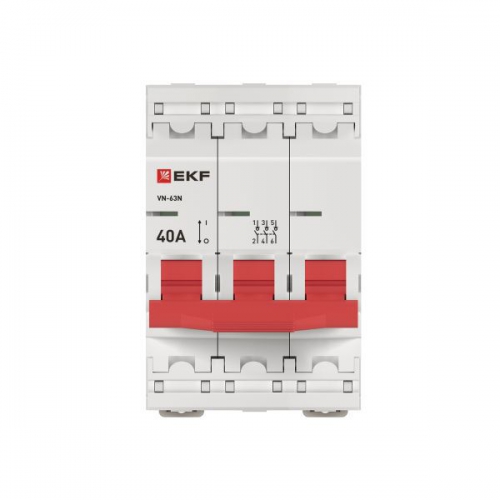 Выключатель нагрузки 3п 40А ВН-63N PROxima EKF S63340 S63340