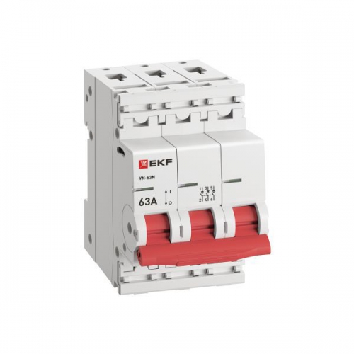 Выключатель нагрузки 3п 63А ВН-63N PROxima EKF S63363 S63363