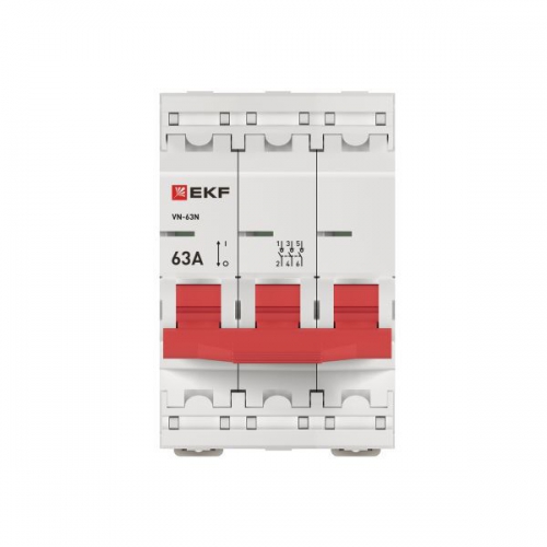 Выключатель нагрузки 3п 63А ВН-63N PROxima EKF S63363 S63363