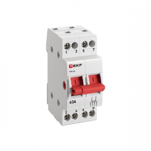 Переключатель трехпозиционный ТПС-63 2P 63А PROxima EKF TPS263 TPS263