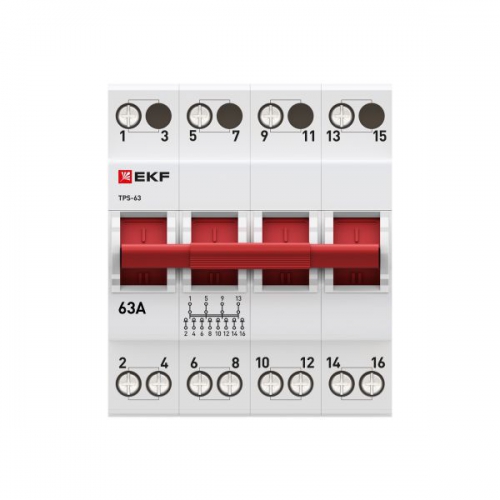 Переключатель трехпозиционный ТПС-63 4P 63А PROxima EKF TPS463 TPS463