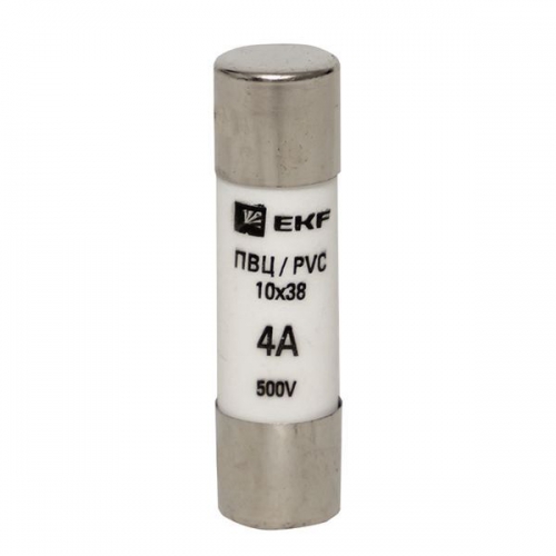 Вставка плавкая цилиндрическая ПВЦ 10х38 4А EKF pvc-10x38-4 pvc-10x38-4