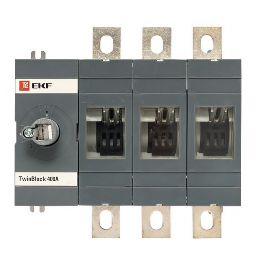 Рубильник 3п 400А без рукоятки управления TwinBlock PROxima EKF tb-s-400-3p tb-s-400-3p