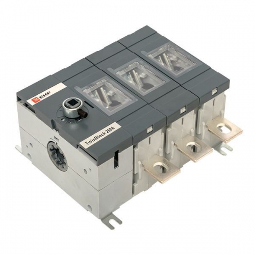 Рубильник 3п 250А без рукоятки управления TwinBlock PROxima EKF tb-s-250-3p tb-s-250-3p