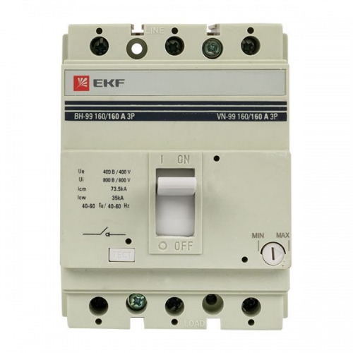 Выключатель нагрузки 3п ВН-99 160/160А EKF sl99-160-160 sl99-160-160