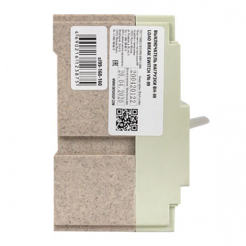 Выключатель нагрузки 3п ВН-99 160/160А EKF sl99-160-160 sl99-160-160