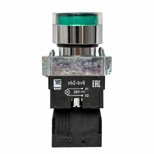 Кнопка BA31 с подсветкой 24В зел. NO PROxima EKF xb2-bw31-24 xb2-bw31-24