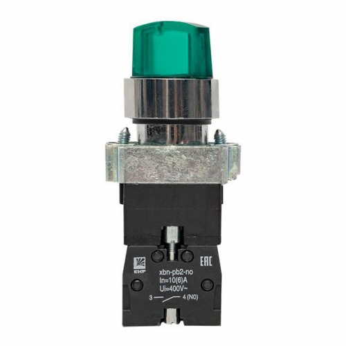 Переключатель BD21 2P с зел. подсветкой 230В NO PROxima EKF xb2-bk21-g-230 xb2-bk21-g-230