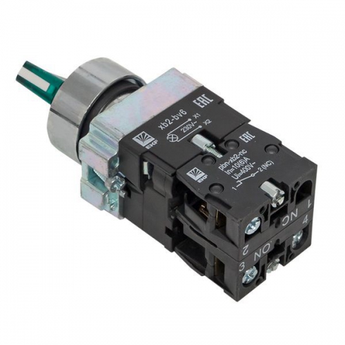 Переключатель BD21 2P с зел. подсветкой 230В NO PROxima EKF xb2-bk21-g-230 xb2-bk21-g-230