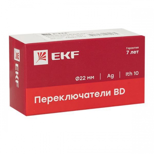 Переключатель BD21 2P короткая ручка NO IP65 PROxima EKF xb2-bd21-65 xb2-bd21-65