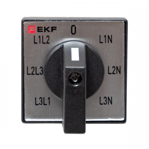 Переключатель кулачковый ПК-1-64 10А для вольтметра EKF pk-1-64-10 pk-1-64-10