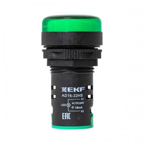 Матрица светодиодная AD16-22HS зел. 24В DC EKF ledm-ad16-g-24 ledm-ad16-g-24