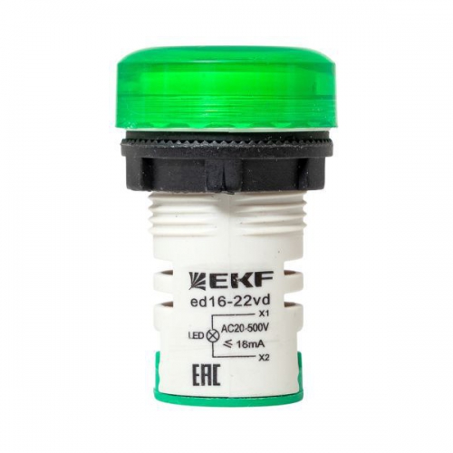 Индикатор значения напряжения ED16-22VD зел. PROxima EKF ed16-22vd-g ed16-22vd-g