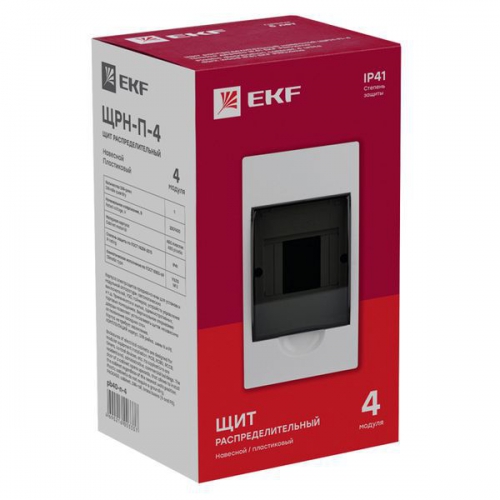 Щит ЩРН-П-4 IP41 EKF pb40-n-4 pb40-n-4