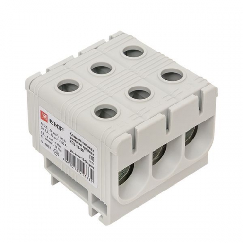 Клемма силовая вводная тройная КСВ 16-50кв.мм сер. PROxima EKF plc-kvs3-16-50-grey plc-kvs3-16-50-grey