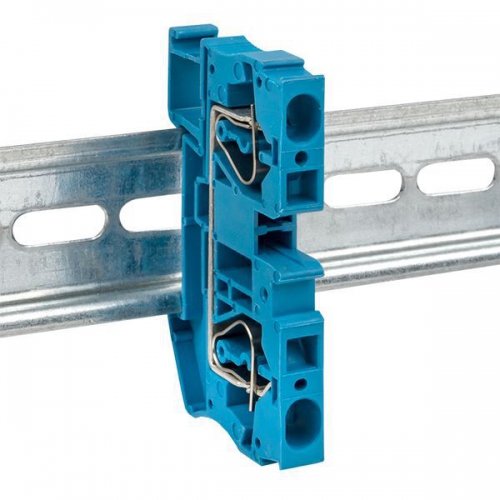 Колодка клеммная JXB-ST-4 41А пружинная син. EKF plc-jxb-st-4-blue plc-jxb-st-4-blue