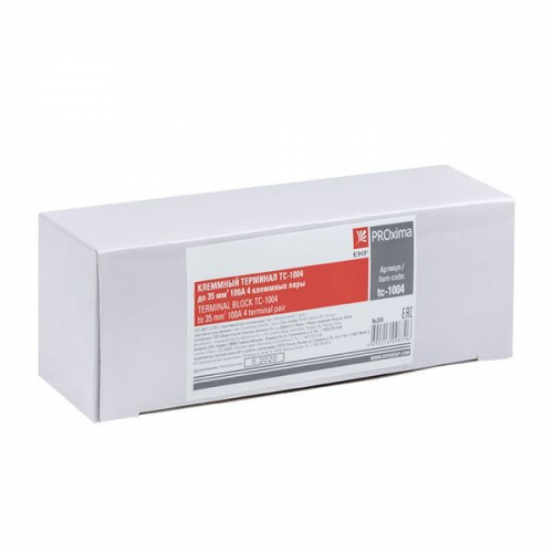 Терминал клеммный TC-1004 до 35кв.мм 100А 4 клеммные пары EKF tc-1004 tc-1004