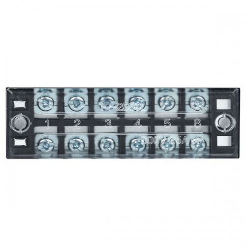 Терминал клеммный TB-2506 до 2.5кв.мм 25А 6 клеммных пар EKF tb-2506 tb-2506