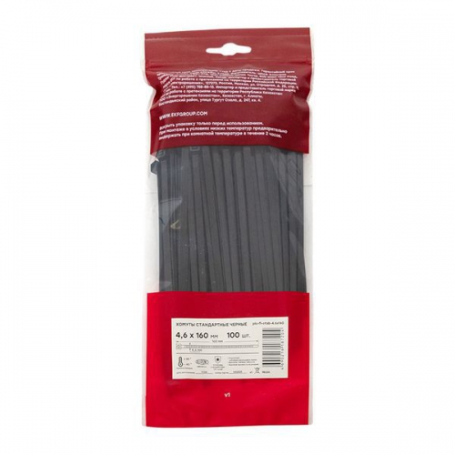 Хомут P6.6 4.6х160 FlexLock стандартный черн. (уп.100шт) PROxima EKF plc-fl-ctsb-4.6x160 plc-fl-ctsb-4.6x160