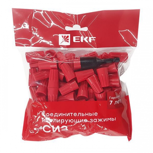 Соединитель проводов СИЗ-5 3-17кв.мм (уп.100шт) EKF plc-cc-8 plc-cc-8
