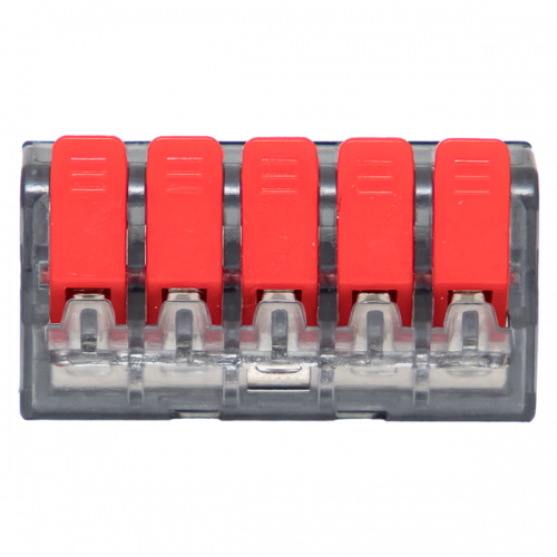 Клемма строительно-монтажная СМК 221-415 5-проводная 0.2-4кв.мм (уп.50шт) PROxima EKF plc-smk-221-415 plc-smk-221-415