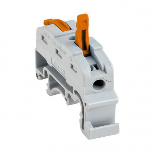 Клемма строительно-монтажная СМК проходная 222-421 1п 0.08-4кв.мм на DIN-рейку (уп.25шт) PROxima EKF plc-smk-421-din plc-smk-421-din