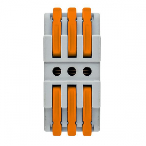 Клемма строительно-монтажная СМК проходная 222-423 3п 0.08-4кв.мм (уп.25шт) PROxima EKF plc-smk-423 plc-smk-423