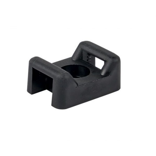 Площадка под хомуты (22х16) с монтажным отверстием М4 черн. (уп.100шт) PROxima EKF pmo-22-16-b pmo-22-16-b