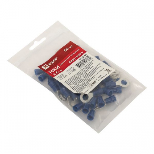 Наконечник кольцевой изол. НКИ 2.5-6 (уп.50шт) EKF nki-2-6n nki-2-6n