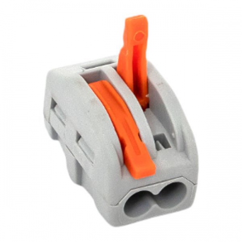 Клемма строительно-монтажная СМК 222-412 2-проводная 0.08-2.5кв.мм с рычагом (уп.100шт) PROxima EKF plc-smk-412 plc-smk-412