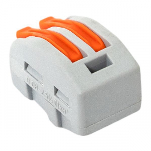 Клемма строительно-монтажная СМК 222-412 2-проводная 0.08-2.5кв.мм с рычагом (уп.100шт) PROxima EKF plc-smk-412 plc-smk-412