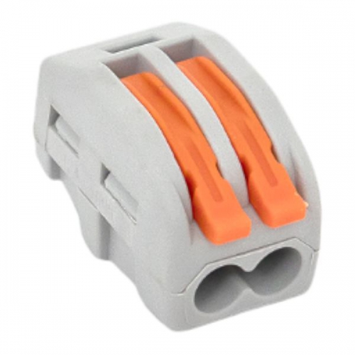 Клемма строительно-монтажная СМК 222-412 2-проводная 0.08-2.5кв.мм с рычагом (уп.100шт) PROxima EKF plc-smk-412 plc-smk-412