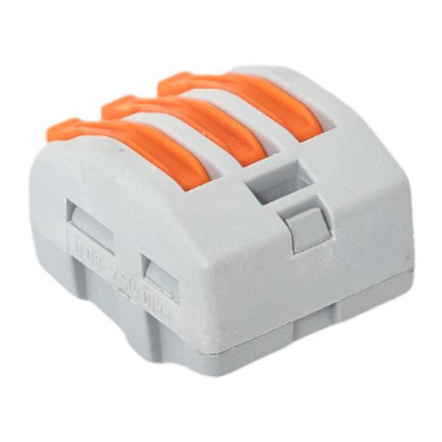 Клемма строительно-монтажная СМК 222-413 3-проводная 0.08-2.5кв.мм с рычагом (уп.100шт) PROxima EKF plc-smk-413 plc-smk-413